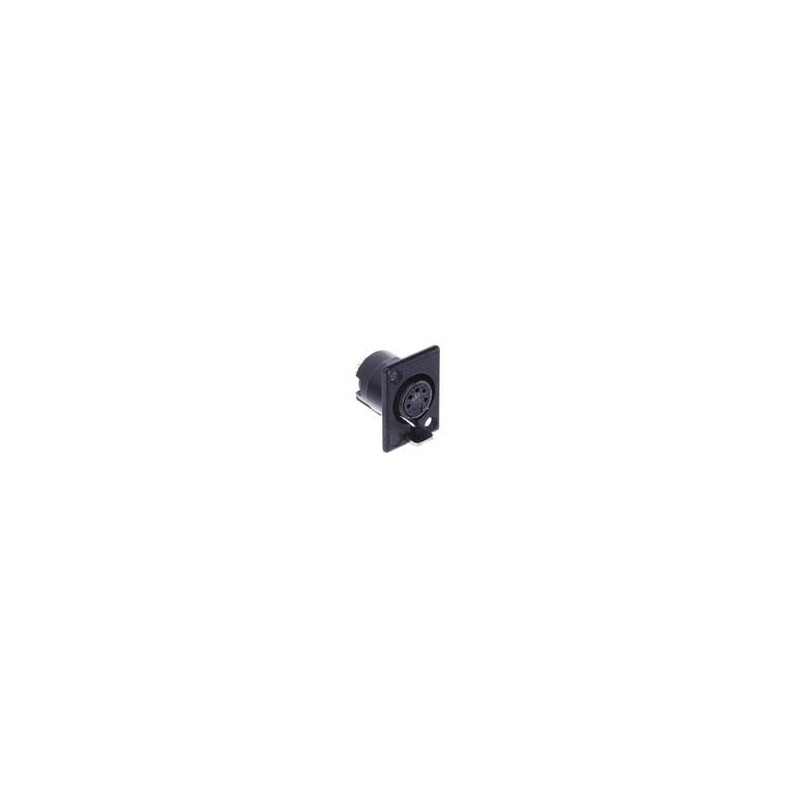 1 pcs : 710-0500 - XLR Connectors BLK/SILV PANEL 5C