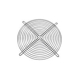 1 pcs : G225 - Fan Accessories Fan Finger Guard for 225mm Fan, Steel, Bright Nickel Chrome