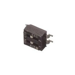 1 pcs : 219-2LPS - DIP Switches/SIP Switches SURFACE MOUNT, GOLD DIP SWITCH, 2-POLE, LOW PROFILE ACTUATOR, BOTTOM SEAL, TUBE PAC