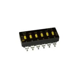 1 pcs : 219-6LPST - DIP Switches/SIP Switches SPST 6 switch sections