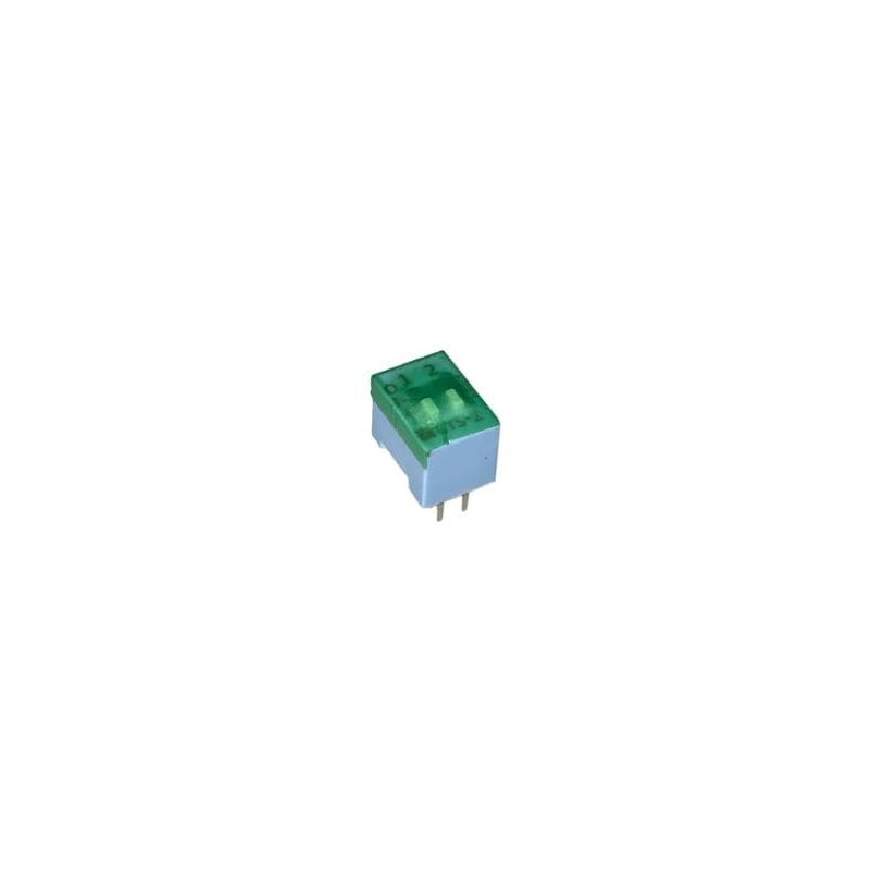 1 pcs : 206-2ST - DIP Switches/SIP Switches SPST 2 switch sections