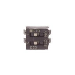 1 pcs : 219-2MSTJRF - DIP Switches/SIP Switches SURFACE MOUNT, GOLD DIP SWITCH, 2-POLE, MEDIUM ACTUATOR, BOTTOM SEAL, TAPE SEAL,