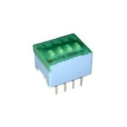 1 pcs : 206-4ST - DIP Switches/SIP Switches SPST 4 switch sections