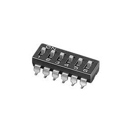 1 pcs : A6S-6104-PH - DIP Switches/SIP Switches 6 Pole Raised Act. Dip SW