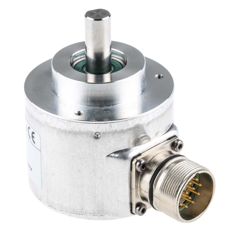 1 pcs - Baumer GI355 Series Optical Incremental Encoder, 5000 ppr, HTL/Push Pull Signal, Solid Type, 10mm Shaft