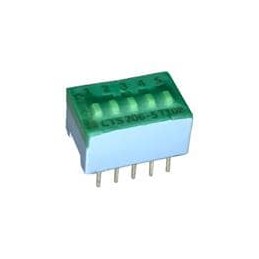 1 pcs : 206-5ST - DIP Switches/SIP Switches SPST 5 switch sections