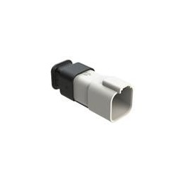 1 pcs : AT04-6P-SR02WHT - Automotive Connectors 6 Position, Receptacle, Pin, SR02 Strain Relief (Reduced Diameter Seal), White B
