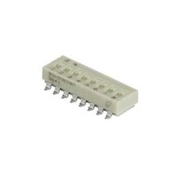 1 pcs : 90HBJ08PRT - DIP Switches/SIP Switches DIP Switch SPST low Prof j-bend 8 Pos
