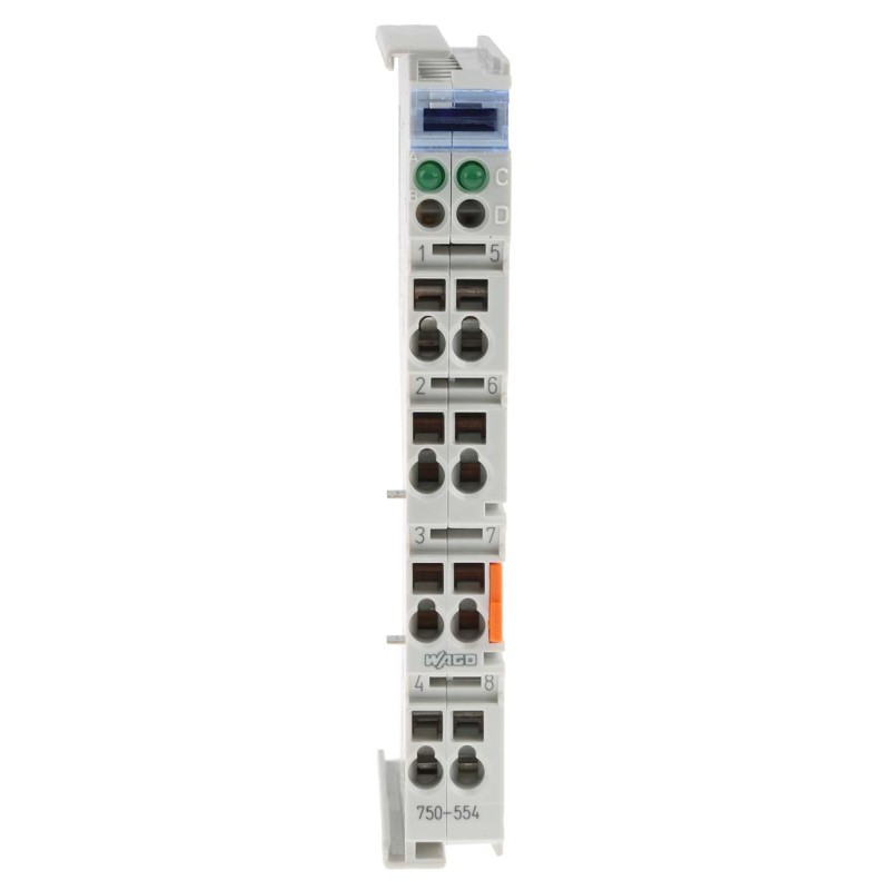 1 pcs - Wago SYSMAC CJ, SYSMAC CP1H, SYSMAC CP1L Series PLC I/O Module for Use with 750 Series, Analogue