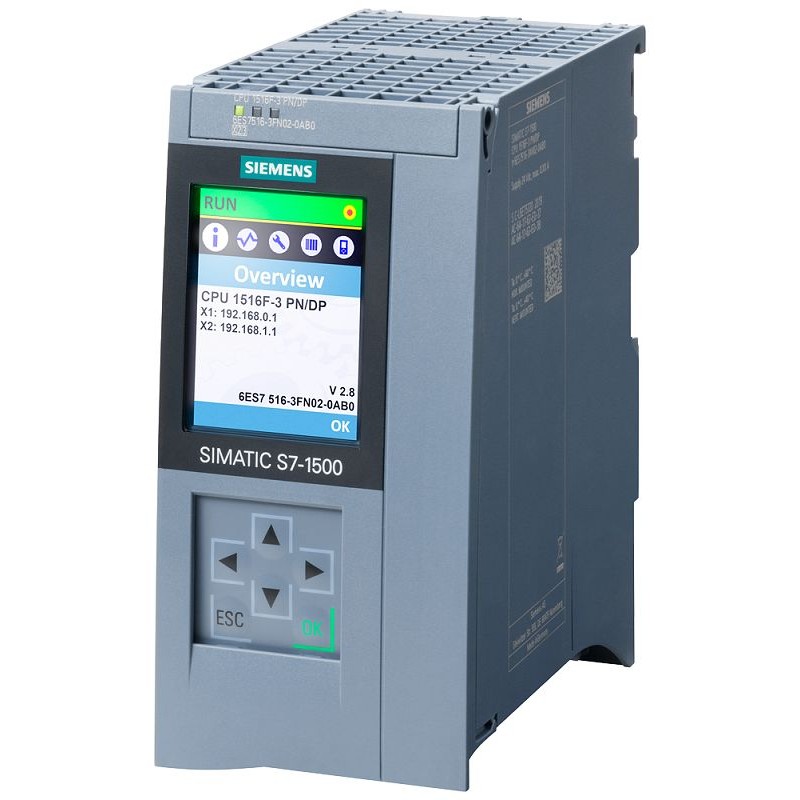 1 pcs - Siemens SIMATIC S7-1500F Series PLC CPU for Use with SIMATIC S7-1500, CPU Output, 20-Input