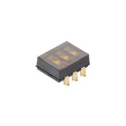 1 pcs : ADF03ST04 - DIP Switches/SIP Switches SWITCH DIP FLUSH 3POS SMD