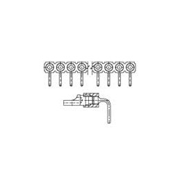 1 pcs : 380-10-105-10-003000 - Headers & Wire Housings Low Profile RT Angle Solder Cup Header