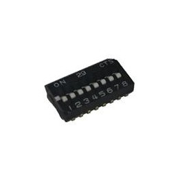 1 pcs : 218-8LPSTJF - DIP Switches/SIP Switches SURFACE MOUNT, GOLD, HALF-PITCH DIP SWITCH, 8-POLE, LOW PROFILE ACTUATOR, BOTTOM