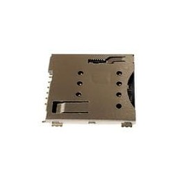 1 pcs : MSCCP-D-06-SG-SW-T/R - SIMM Connectors MINI SIM CARD CONNECTOR