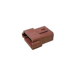 1 pcs : DT04-12PD - Automotive Connectors 12P DT RECP ASM, KEY D, BROWN