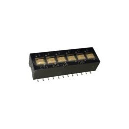 1 pcs : 204-126ST - DIP Switches/SIP Switches 6 switch sections SPDT