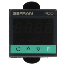 1 pcs - Gefran 400 PID Temperature Controller, 48 x 48 (1/16 DIN)mm, 2 Output Logic, Relay, 11 - 27 V ac/dc Supply