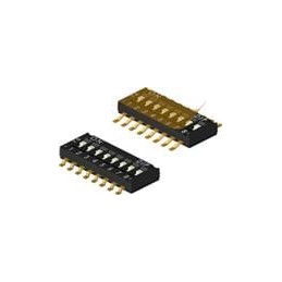 1 pcs : DHN02TV - DIP Switches/SIP Switches 2pos 0.025A 24VDC 1/2 Pitch