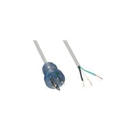 1 pcs : 232002-06 - AC Power Leads 8' GRAY/CLEAR PLUG