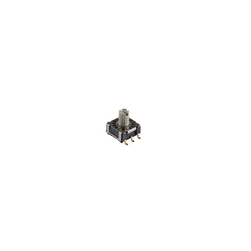 1 pcs : RDS-16S-74385-45A-SMT-TR - DIP Switches/SIP Switches Rotary DIP Switch, 7.4 x 7.4 x 3.85 mm, 4.5mm actuator, 16 pos, SMT