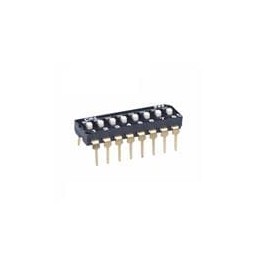 1 pcs : JS0108AP4-S - DIP Switches/SIP Switches 8 POS SLIDE DIP PC 25mA STICK-TUBE