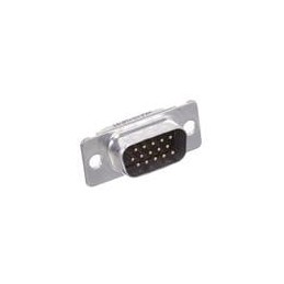 1 pcs : 163A16599X - D-Sub High Density Connectors HD DSUB 15P SOLDER 22 AWG W/ THRU HOLE