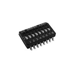 1 pcs : A6HF-4102-PM - DIP Switches/SIP Switches Dip Switch