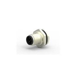1 pcs : T4130012051-000 - Circular Metric Connectors M12,REAR MOUNT, MALE A,5P,SOLDER WIRE
