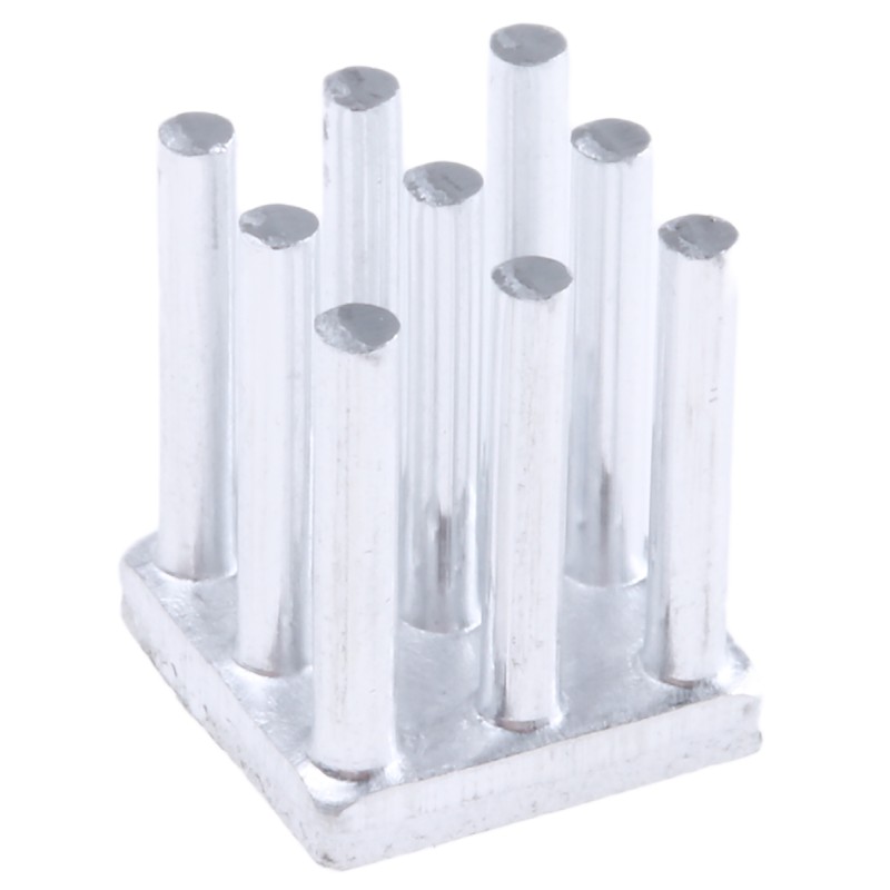 1 pcs - Heatsink, Universal Square Alu, 26.3K/W, 10 x 10 x 12.5mm, Adhesive Foil, Conductive Foil