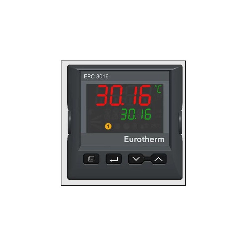 1 pcs - Eurotherm EPC3016 Panel Mount PID Controller, 48 x 48mm 2 Input 1 Relay, 100 - 230 V ac Supply Voltage PID Controller