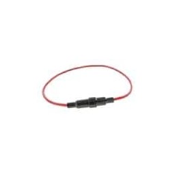 1 pcs : 01500274Z - Fuse Holder INLINE 2AG 5X20MM 16 Awg Red wire