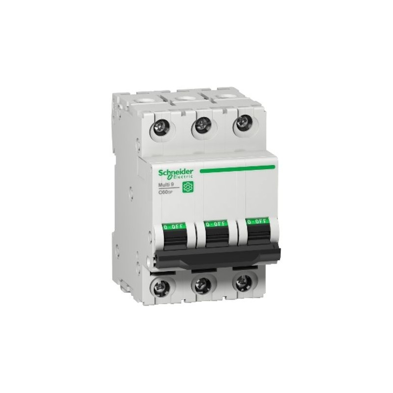 1 pcs - Schneider Electric Multi 9 C60SP MCB, 3P, 63A Curve C, 440V AC, 10 kA Breaking Capacity