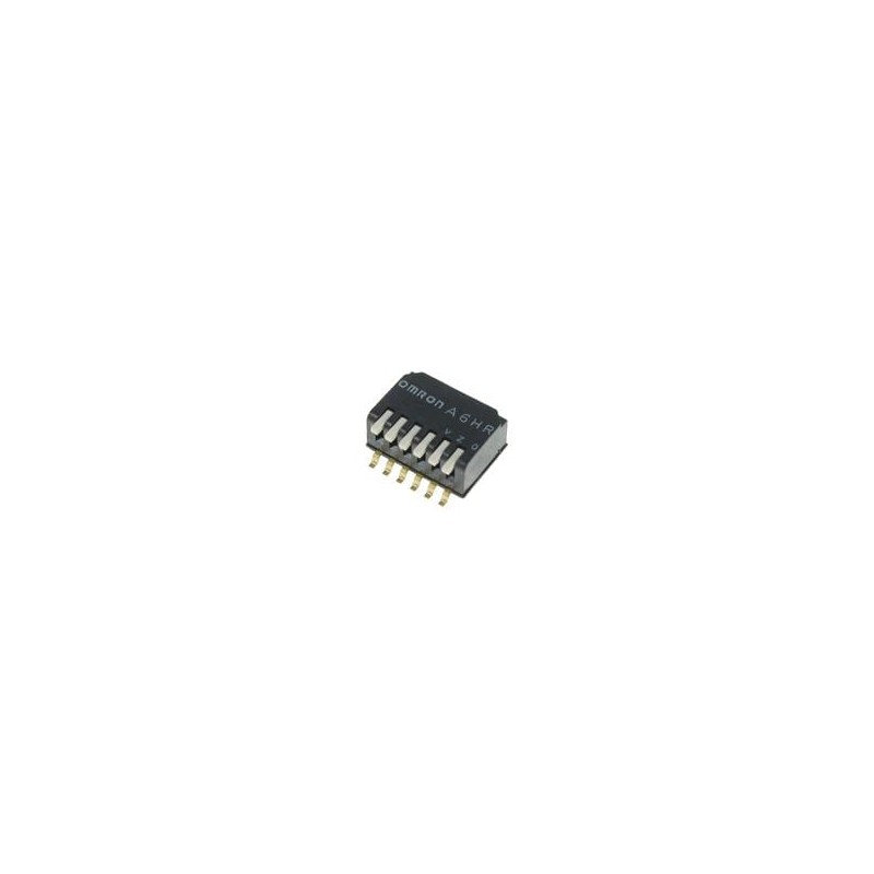 1 pcs : A6HR-6104 - DIP Switches/SIP Switches 6P Half-Pitch, 2.3mm Piano-Type White Act