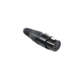 1 pcs : IO-XLR4-F-BK - XLR Connectors Professional 4-Pin XLR Receptacle, Female