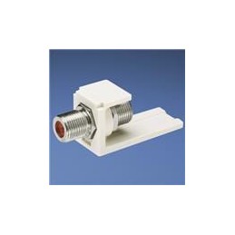 1 pcs : CMFIW - Phone Connectors Coupler Mod F Type Off White