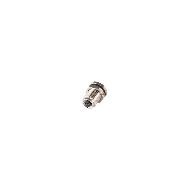 1 pcs : CDM506-04A-FT-F775-67 - Circular Metric Connectors Solder Type,Front Fastened M7*0.75,A-Coding 4PIN ,Screw Copper alloy