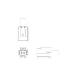 1 pcs : MWTPB-06-1A-R - Automotive Connectors Male MWT Connector