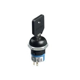 1 pcs : LK68GB126M3 - Keylock Switches 4A 125V DPDT 2POS, Black