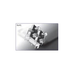 1 pcs : KLP42X-61-BB/BB - RCA Phono Connectors PCB STACKED 2X2 BLK BLK OVR BLK BLK