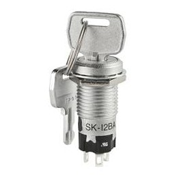 1 pcs : SK12BAW01/C-UL - Keylock Switches ON-ON 1 POSITION KEY REMOVABLE W/CUL