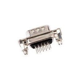 1 pcs : 173113-0214 - D-Sub High Density Connectors FCT HD DSUB STR PC PLG 15 PN W/SNAPIN