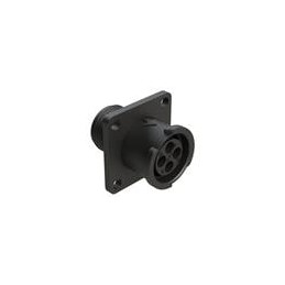 1 pcs : FLS010N4S03 - Standard Circular Connector 4 POS SQUARE FLANGE RECEPT