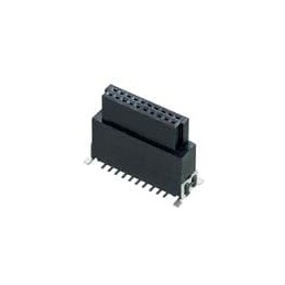 1 pcs : M55-6022042R - Board to Board & Mezzanine Connectors 20P 1.27 SMC Female Vertical SMT Type
