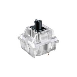 1 pcs : MX3A-11NA - Pushbutton Switches MX Silent, RGB, Black Stem, Full Travel Mechanical KeyswitchLinear Feel, 60cN, clear hou