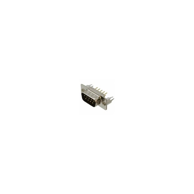 1 pcs : 772-E09-113R051 - D-Sub Standard Connectors IP67,9P M VERT NI W/CLINCH NUT 10