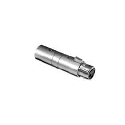1 pcs : AC3F3MW - XLR Connectors 3 Pole XLR Male to Female Blank D Shell In-line Adapter Pre-wired Nickel Finish