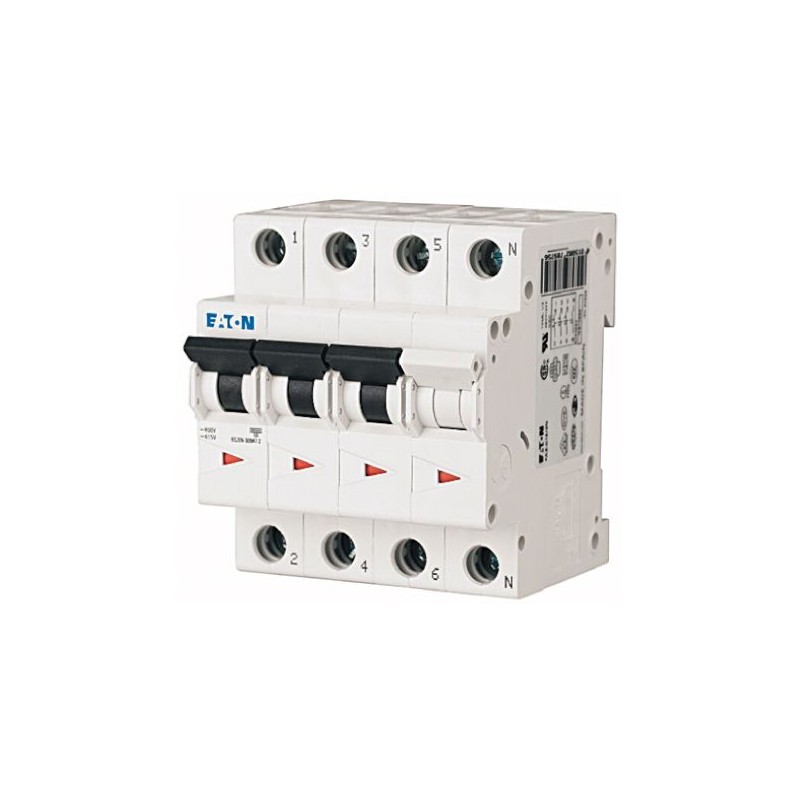 1 pcs - Eaton xEffect MCB, 63A Curve B, 230 - 400V AC, 6 kA Breaking Capacity