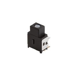 1 pcs : MPB02-1B54-R-CAP-BK-D - Pushbutton Switches Push Button, SPST, 5.4mm Push, Right Angle Terminal, TH