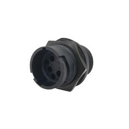 1 pcs : APC07-11-8P - Circular MIL Spec Connector CONNECTOR, PLASTIC, FRONT MOUNT, JAM NUT RECEPTACLE, LESS CONTACTS, 11-8, 8 PO