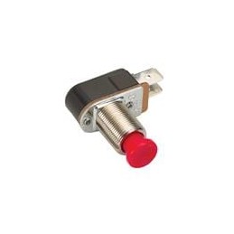 1 pcs : P27B-BL - Pushbutton Switches 1-pole, OFF - (ON), 3A/6A/ 3/4A 250VAC/125VAC/125VAC not HP rated, Non-Illuminated Black P